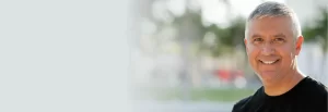 middle aged man smiling